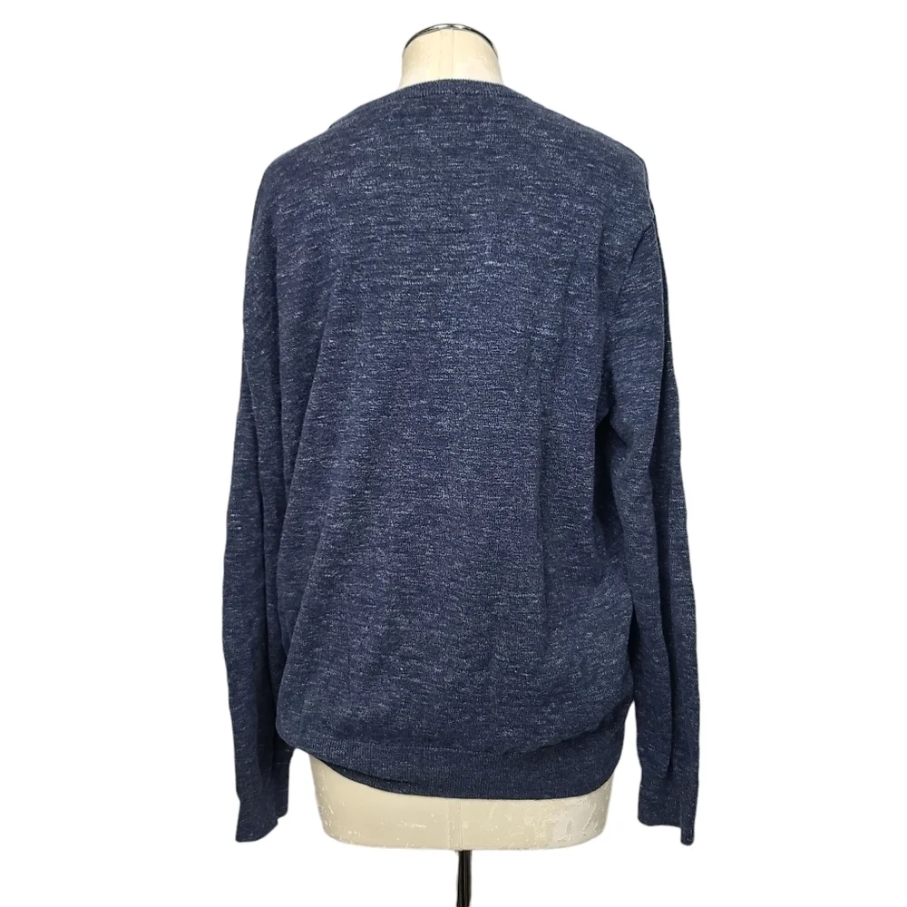 J. Crew Factory Crewneck Blue Men's Cotton Sweater XL